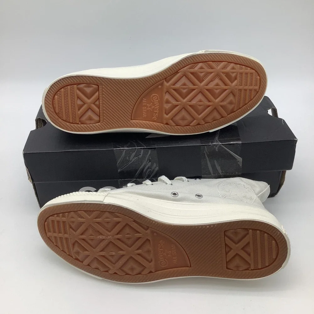 Converse CTAS Hi Vintage White‎ Canvas High Top Sneakers Mens Size 5 A10966C New